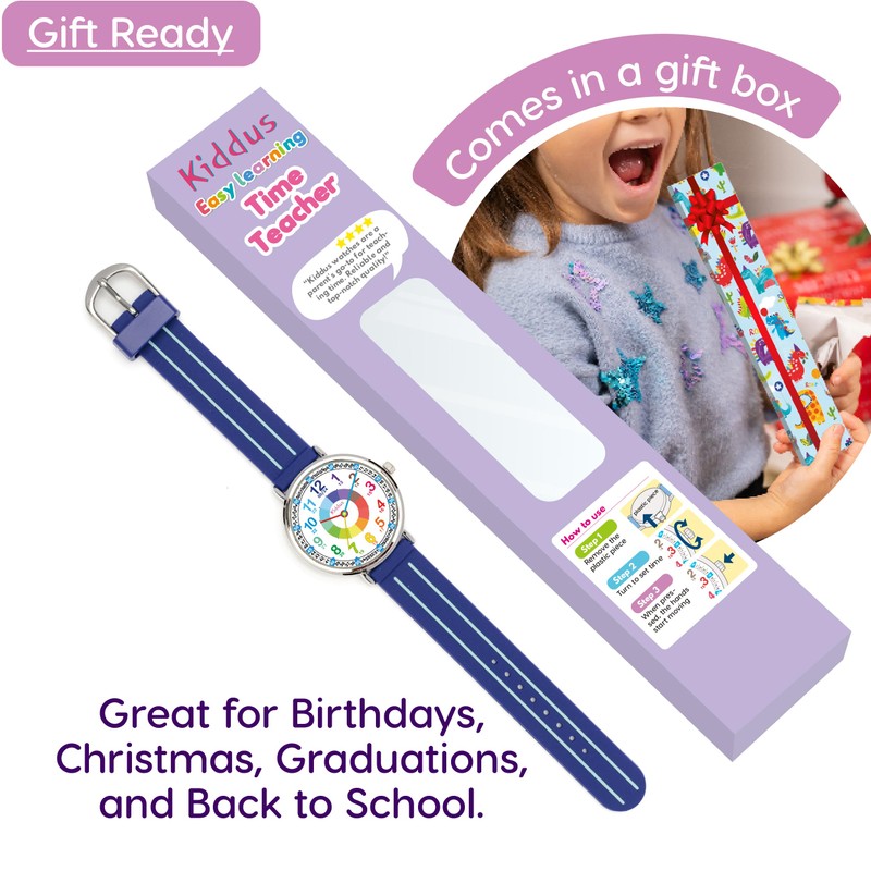 Kiddus Educational Watch for Boys. Children Watch to Learn Time.