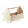 Artemio Wooden Tool Box 30 cm, Wood, Beige, 30 cm