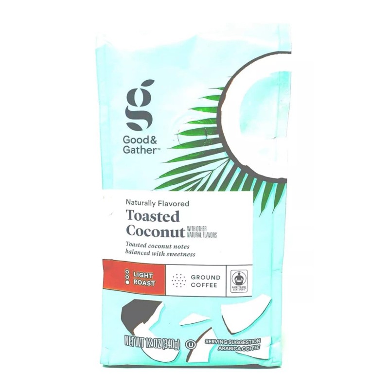 GOOD & GATHER TOASTED COCONUT GROUND COFFEE 12-OZ BAG