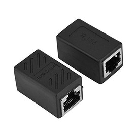 Cuifati Acoplador Ethernet RJ45, Adaptador Extensor de Cable Ethernet, Conector LAN En Línea Acoplador Hembra a Hembra, 2 Pack