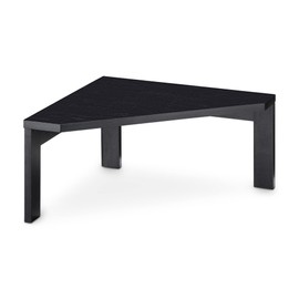 Navaris Bamboo Corner Shelf Unit - Free-Standing Corner Shelf Organizer for Kitchen Cabinet Cupboard Counter-Top Storage 11.8" x 11.8" x 5.9" - Black