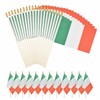 XCFH 20 Pack Italian Mini Stick Flag Small Italy Handheld