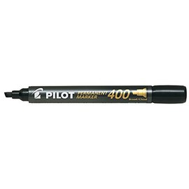 Pilot Set of 3 Permanent Markers SCA 400 Wide Bevel Tip Blackaa