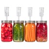 Jillmo Fermentation Lids for Wide Mouth Mason Jars, Stainless Steel