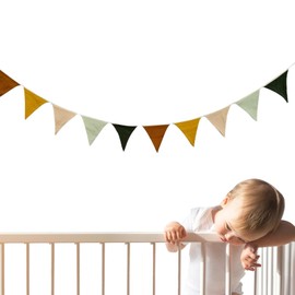 Pennant Banner Flags | Reusable Multicolor Flag Garland Triangle Pennant Flag,Colorful Garland Flag Decoration Flag with Rope for Baby Showers Weddings Christmas