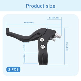 SJQBAINING 2Pcs Children Brake Levers, Brake Grips Kids Set, Bicycle Brakes Handles, CyclingBrake Levers, Bike Accessories
