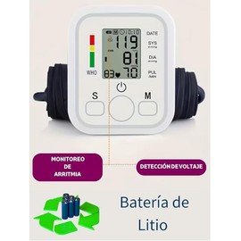 Lenico Baumanómetro Digital de Brazo Automático para Medición de Presión Arterial, Pantalla Digital Clara, Brazalete Ajustable para Adulto, Uso en... 