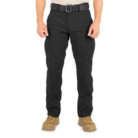 First Tactical Men’s V2 BDU Pants – Double Ripstop Fabric, DWR Water & Stain Resistant, Black, 34W x 30L
