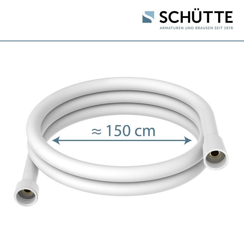 SCHÜTTE 63878 1.5 m Shower Hose with Twist Protection Shower