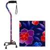 NOVA Designer Quad Cane, Lightweight Four Legged Cane with Soft