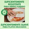 12 Pcs Esponjas Cocina Celulosa Y Coco Beige Sin Rayar