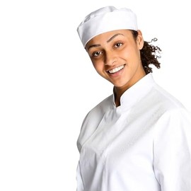 Tibard Chef Skull Cap (UK, Alpha, One Size, White)