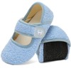 Scurtain Ladies Slippers Grey Winter Fuzzy Slippers Slip On Rubber