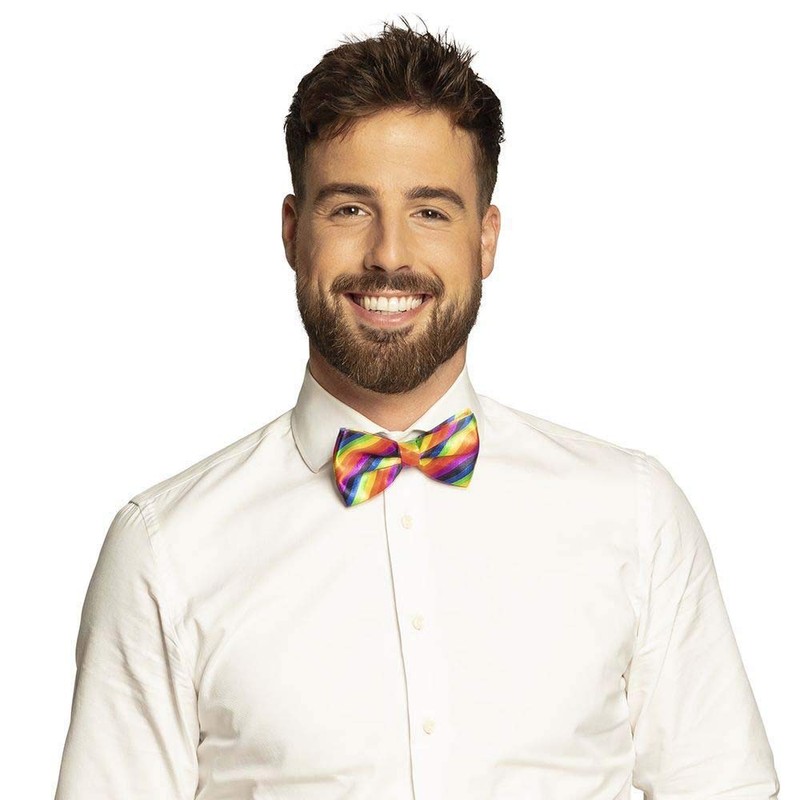BOLAND BV Boland Bow Tie Pride Rainbow Colour Fancy Dress