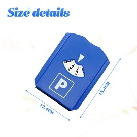 JNNJ Universal Pack of 3 Parking Discs for Cars, Parking Meter Made of Durable Plastic, Parking Disc Made of Cardboard with Fuel Calculator on the Back, General Purposes