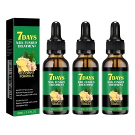 3pc Suero Uñas Jengibre 7 Días Cuidado Reparador De Uñas