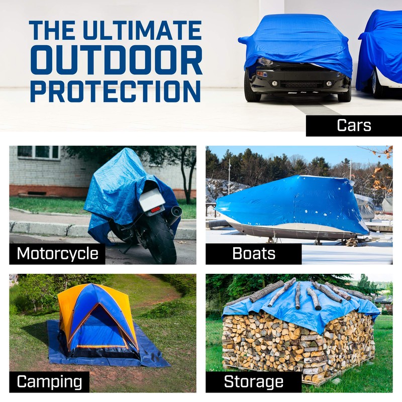 Grizzly Tarps by B-Air 9' x 12' Large Multi-Purpose Waterproof
