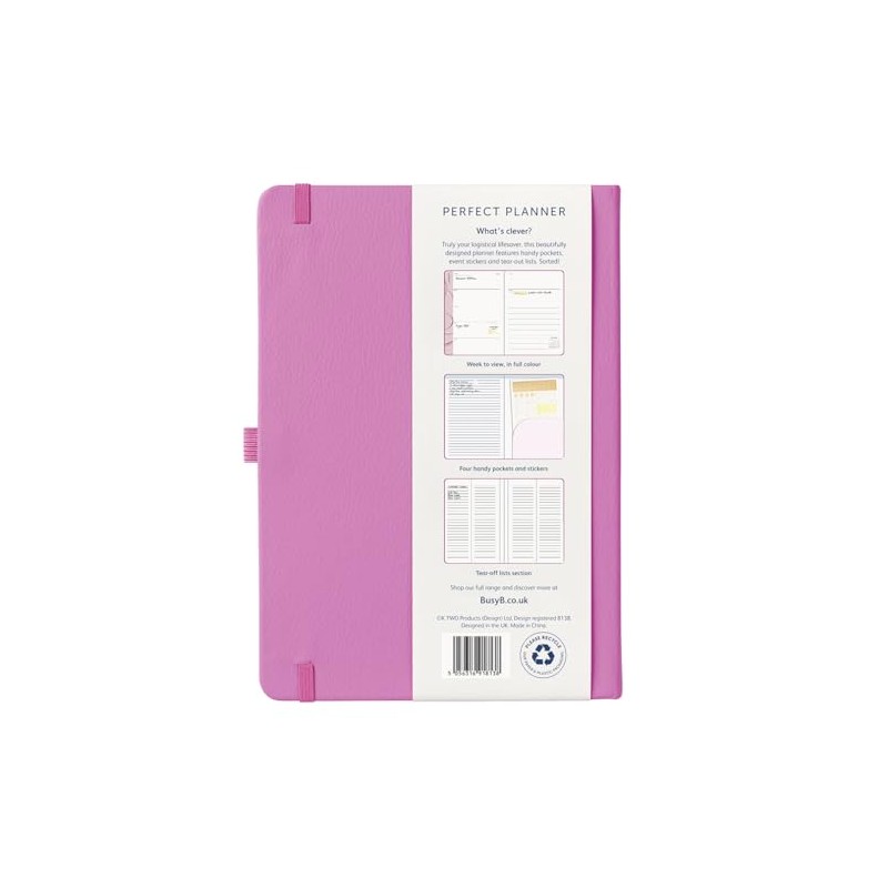 Busy B 2026 Weekly A5 Diary Planner with Winter Berry
