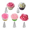 5 Pieces Russian Stainless Steel Piping Nozzles, Various Shapes, DIY