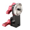 CAMVATE 15mm Rod Clamp with Male Rosette Mount (Black Thumbscrew)