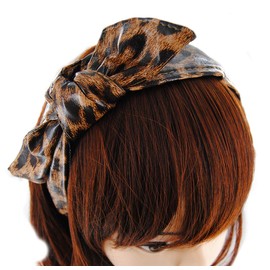 axy HR27D Leather Headband Series 27D Leather Hair Band (Leopard Look)