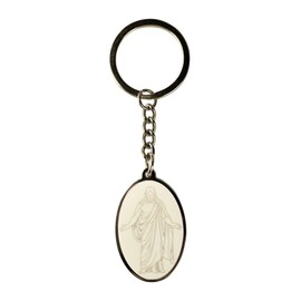 LDS Bookstore Christus Enamel Keychain