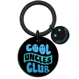 UYBEPU Cool Uncles Club Keychain Fathers Days Gifts for Uncle From Niece Nephew Best Uncle Gifts for Men Cute Uncles Birthday Christmas Gift Ideas