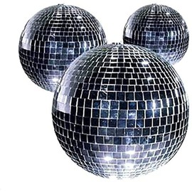 Kit 5 Mirrored Balls Diameter 50mm Club Party Ball Light Effect Special Years 70