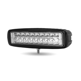 Trux Accessories TLED-W4 Universal 6" Rectangular LED Work Lamp/Light with Amber Strobe