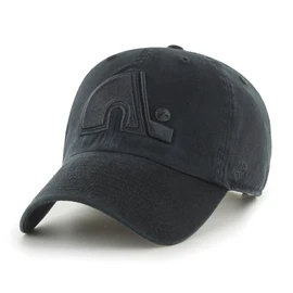 47 Men's Quebec Nordiques Vintage Black On Black Clean Up Adjustable Hat - One Size