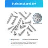 DIVANC 550Pcs 304 Stainless Steel Wood Screws Assortment Kit, Phillips