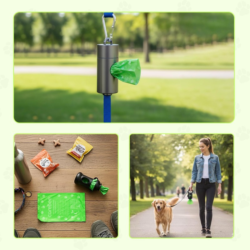 Carebee Dog Poo Bags, 150 Leak-Proof Extra Thick Refill Rolls,