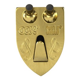 OOK 55005 Picture Hangers, Art Hangers, Shield Design, Brass, Reusable Picture Hooks, 50lb (2 Set)