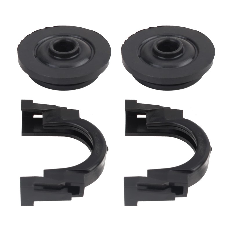 MOTOALL Upper Radiator Mount Bracket & Bushing 2Set for Nissan