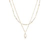Elli Women's Baroque Layer Necklace with Freshwater Cultured Pearl in