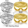 Earring Backs 18K White Gold Plated Sterling Silver Hypoallergenic Earring
