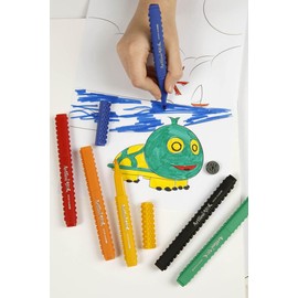 Artline Stix Brush Markers 6 Assorted Color Set- Hand-letting Pens- Calligraphy markers- Non Toxic Artline Stix Build and Draw Connecting Markers