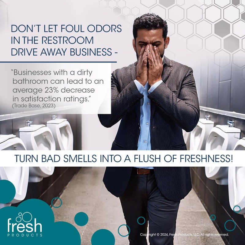 Fresh Products Wave 3D Urinal Screen Virtually Eliminates Urine Splash