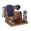 Gifts for Men - Walnut Wood Phone Docking Station -