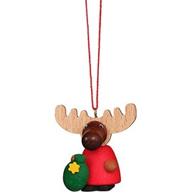 Christmas Tree Decoration Elk Santa Claus 4.2 cm