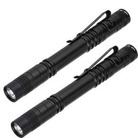 2PCS LED Pen Light Pocket Flashlight, Ultra Bright Mini Small Flashlight with Clip for Inspection, Nurses, Emergency