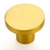 Ravinte Pack of 5 Cupboard Knobs, Gold Knobs for Cupboards,