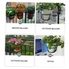 Levemolo Balcony Hanging Planter Baskets Durable Metal Railing Planter Stand