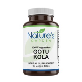 NATURE'S GARDEN ESSENTIALS Gotu Kola - 90 Veggie Caps with 400mg Organic Gotu Kola Herb