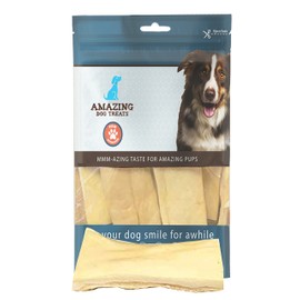Beef and Lamb Cheek Chips and Strips Premium Dog Chew - NO Odor - Thick Cut - Rawhide Alternative - Beef Cheek Slice Chip Sticks - No Dyes, Chemicals, or Preservatives