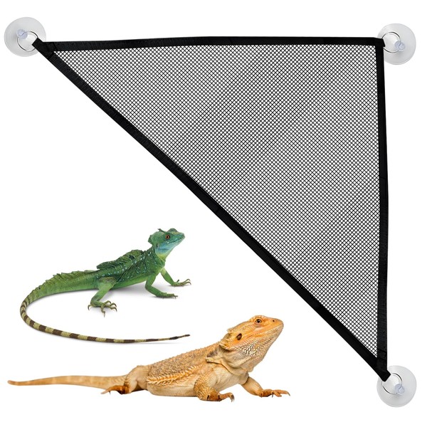 GEGURI Bearded Dragon Hammock Reptile Breathable Mesh Bed for Lizard