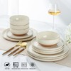 AmorArc Ceramic Dinnerware Sets for 4, 12 Pieces Handpainted Plates
