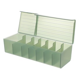 LABRIMP Desktop Cable Management Box Slots Wire Organizer for Cords Durable Storage with Hinged Lids for Chargers Remotes and Accessories