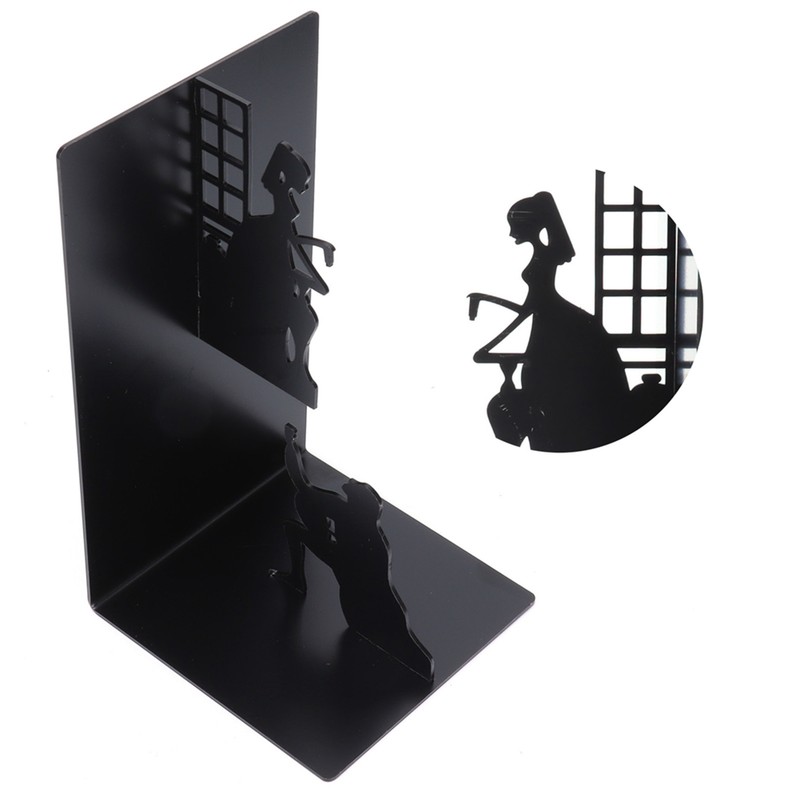 Wrought Iron Figure Book Stand Readers Book Stand Bookshelf Ornaments