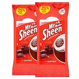 Mr Sheen Leather Wipes (30) - Pack of 2